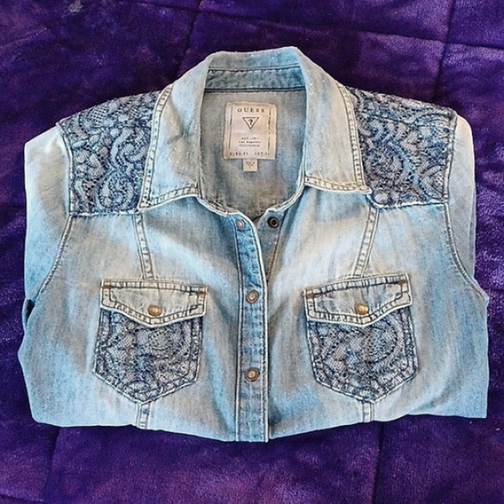 Guess Chambray Top